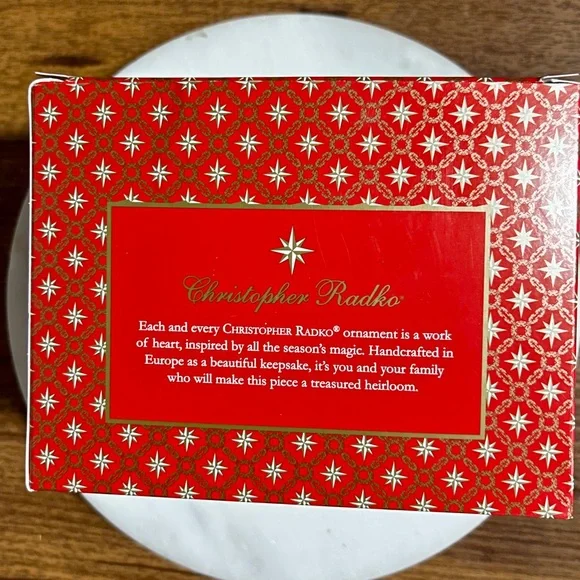 Christopher Radko 2020 “A Year Of Cheer” Red/Blue Christmas Glass Ornament ~New - Picture 14 of 15